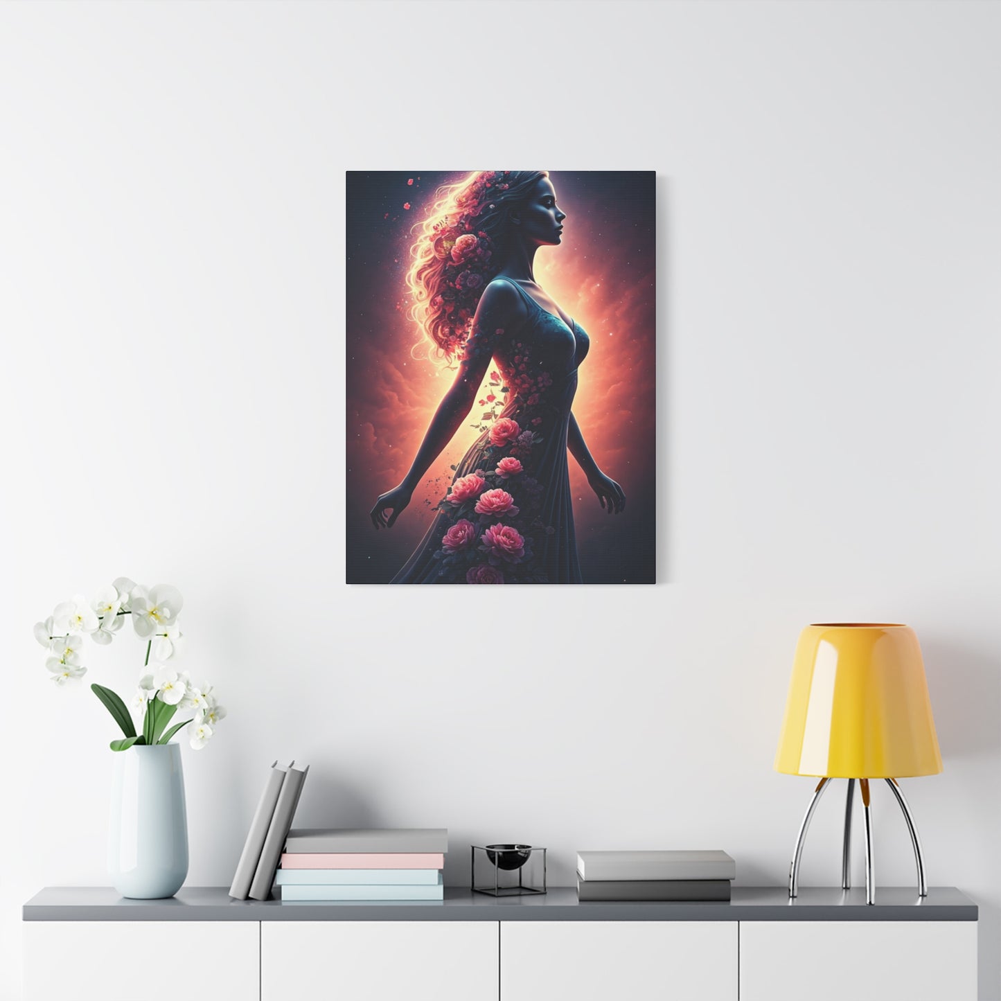 Blooming Energy Woman Wall Art & Canvas Prints
