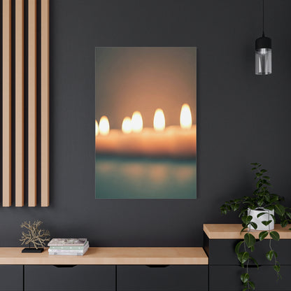 Warm Candlelight Glow Minimal Art Wall Art & Canvas Prints
