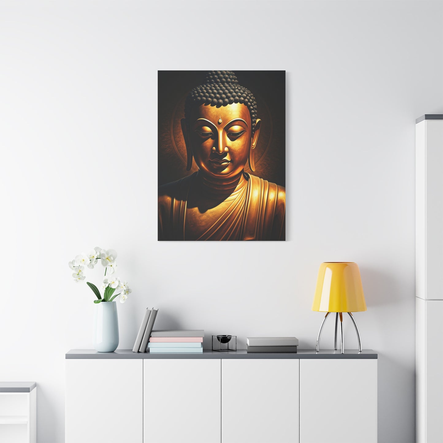 Candlelit Buddha Tranquility Wall Art & Canvas Prints