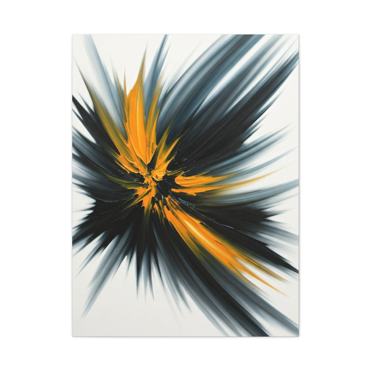 Golden Impact Burst Wall Art & Canvas Prints