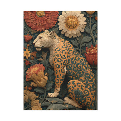 Talavera Jaguar Folk Pattern Wall Art & Canvas Print