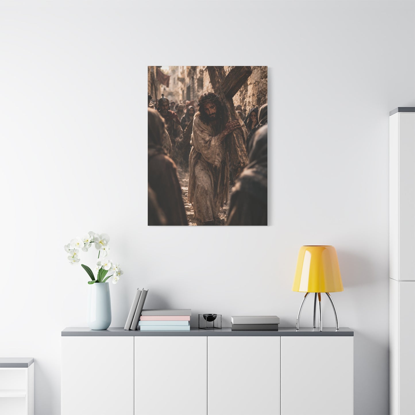 Jesus Carrying the Cross Sacred Path Wall Art & Canvas Print