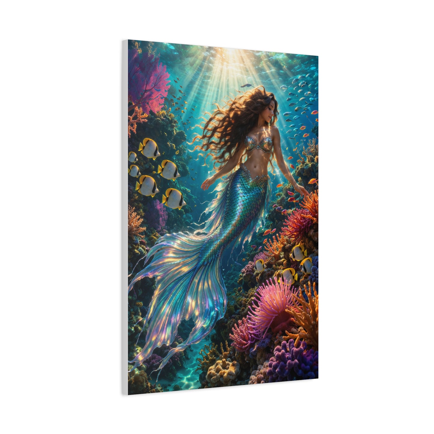 Coral Reef Luminous Mermaid Paradise Wall Art & Canvas Print