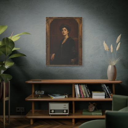 Victorian Portrait Lady in Gilded Frame Wall Art & Canvas Print