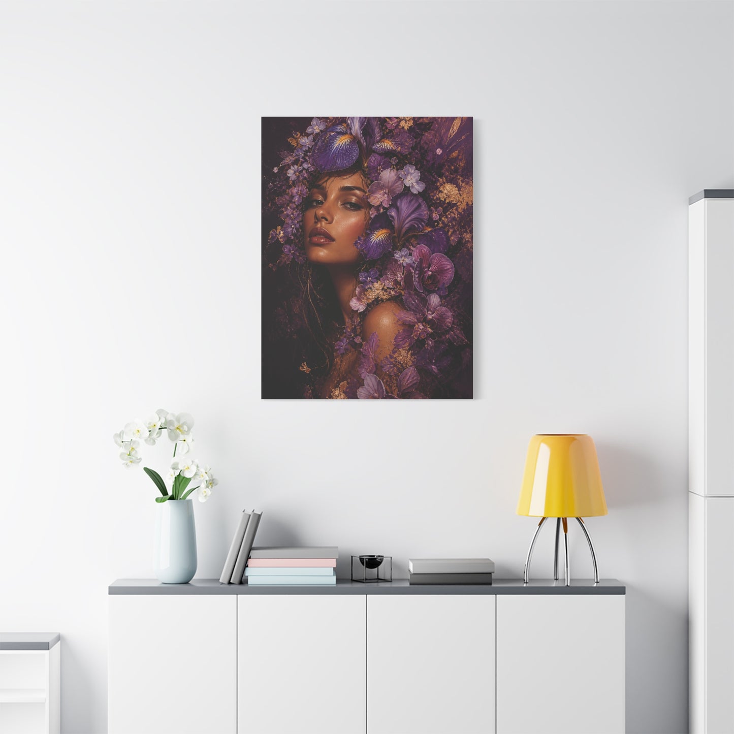 Floral Crown Muse Portrait Wall Art & Canvas Print