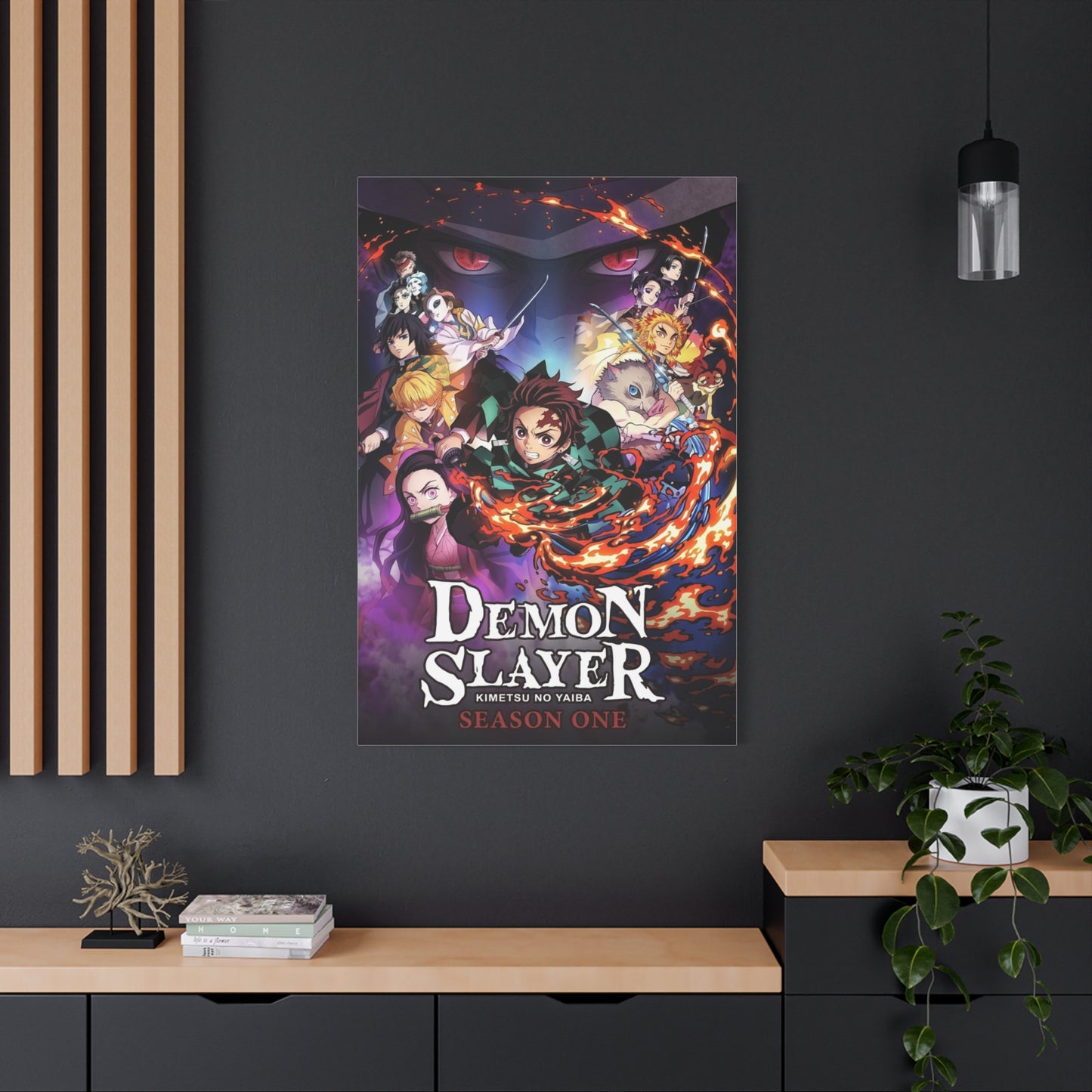 Demon Slayer: Kimetsu no Yaiba Season 1 Poster Wall Art & Canvas Print