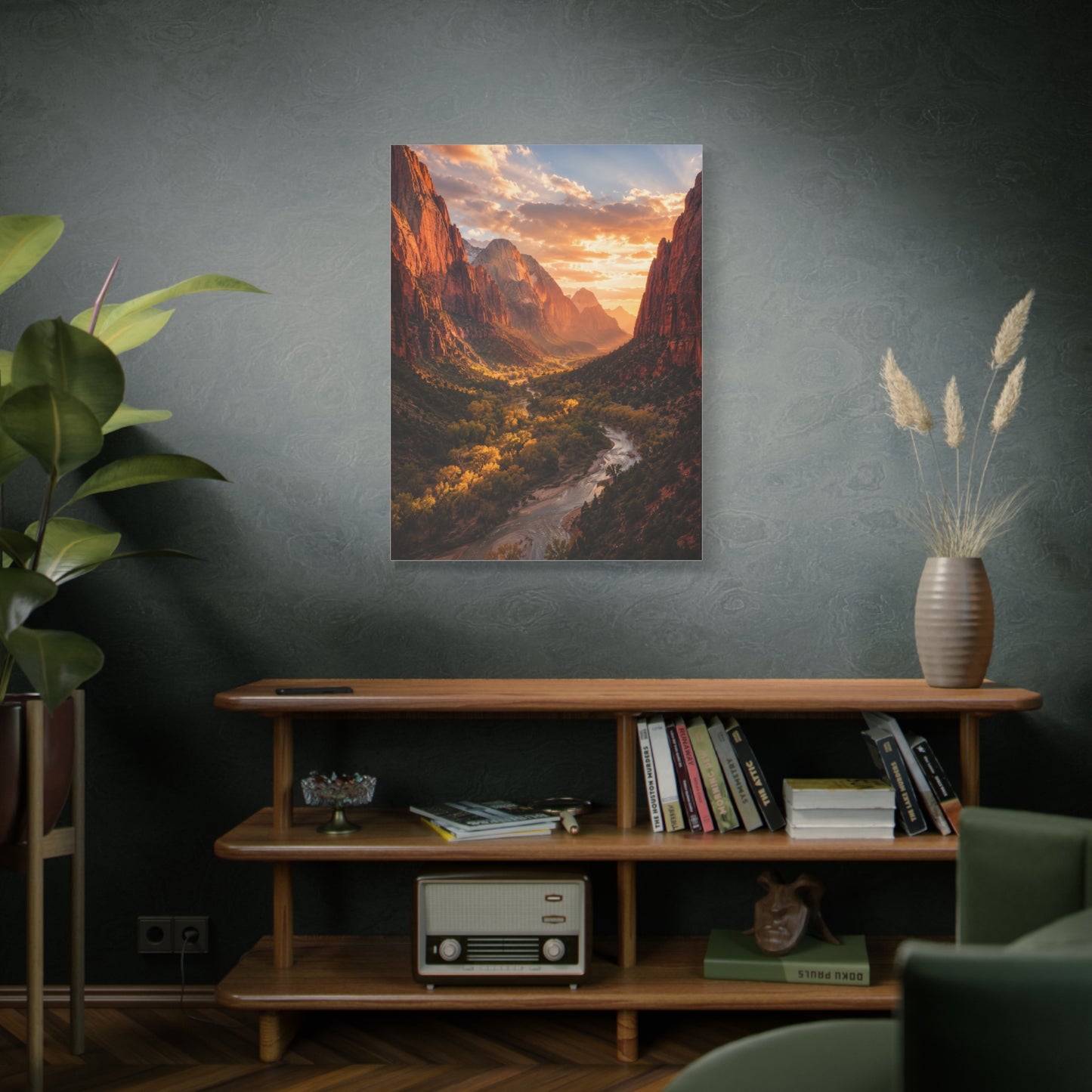 Zion Canyon Sunset Vista Southwest Wall Art & Canvas Print