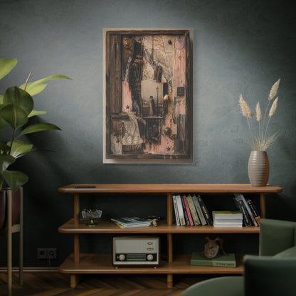 Vintage Love Story Collage Keepsake Wall Art & Canvas Print