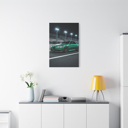 Alfa Romeo Giulia Quadrifoglio Night Circuit Stance Wall Art & Canvas Prints