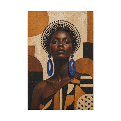 Afrocentric Power Portrait Wall Art & Canvas Print