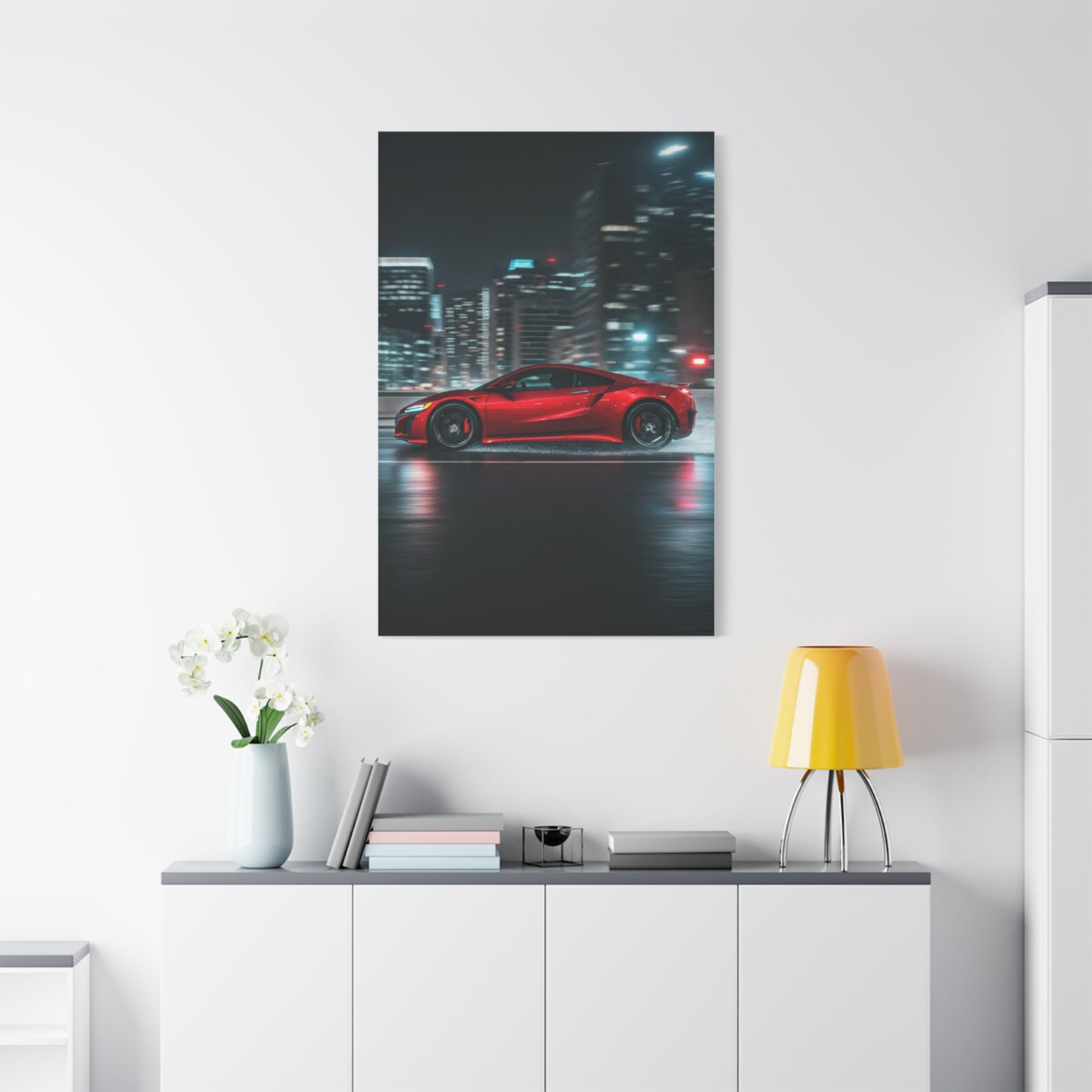 Acura NSX Modern City Presence Wall Art & Canvas Prints