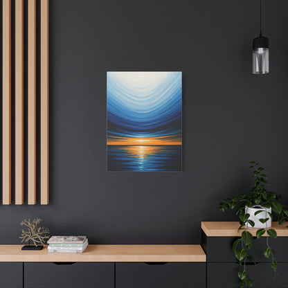 Serene Tidal Horizon Abstract Wall Art & Canvas Prints
