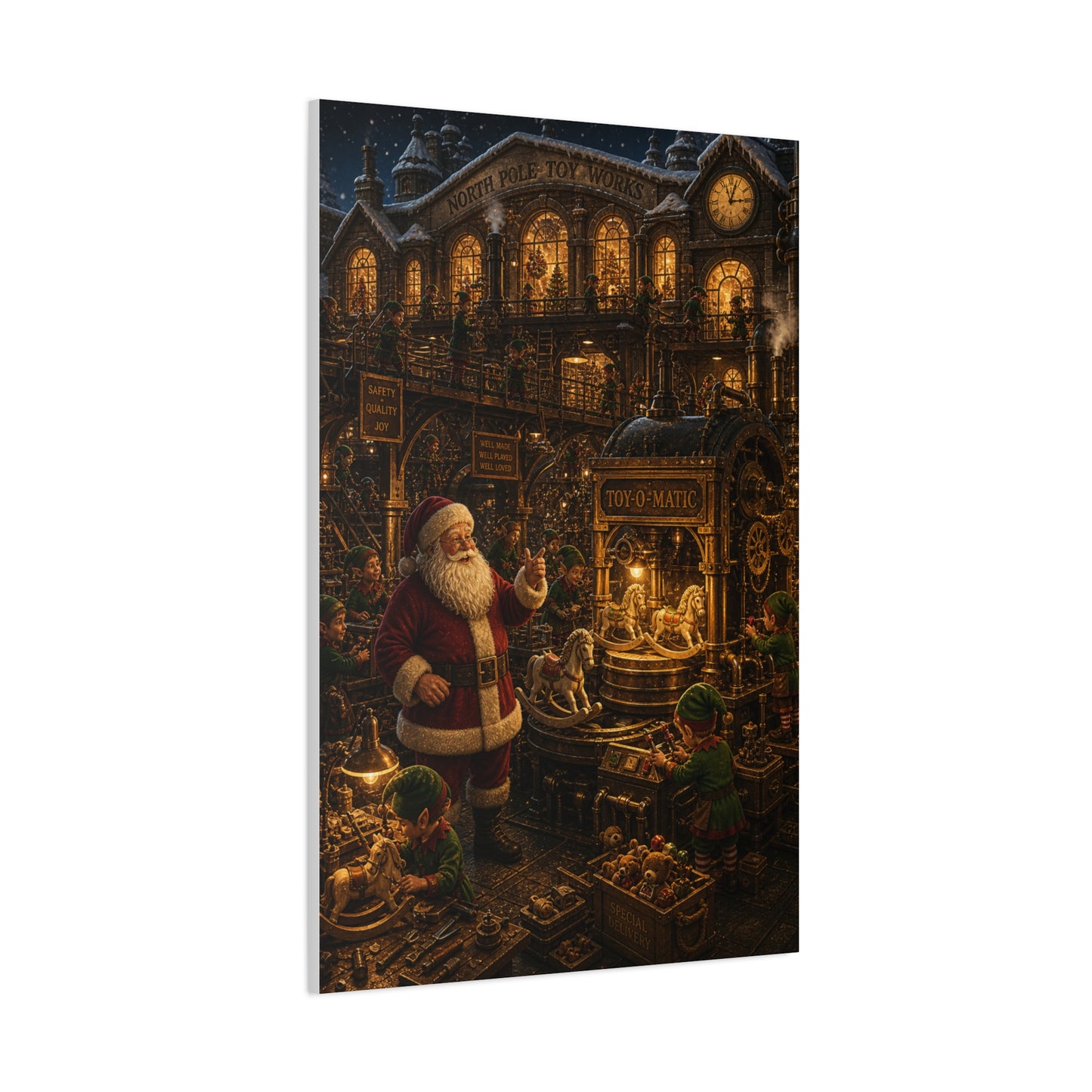 The Midnight Shift Toy Factory Wall Art & Canvas Print