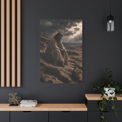 Jesus in the Wilderness Reflection Wall Art & Canvas Print