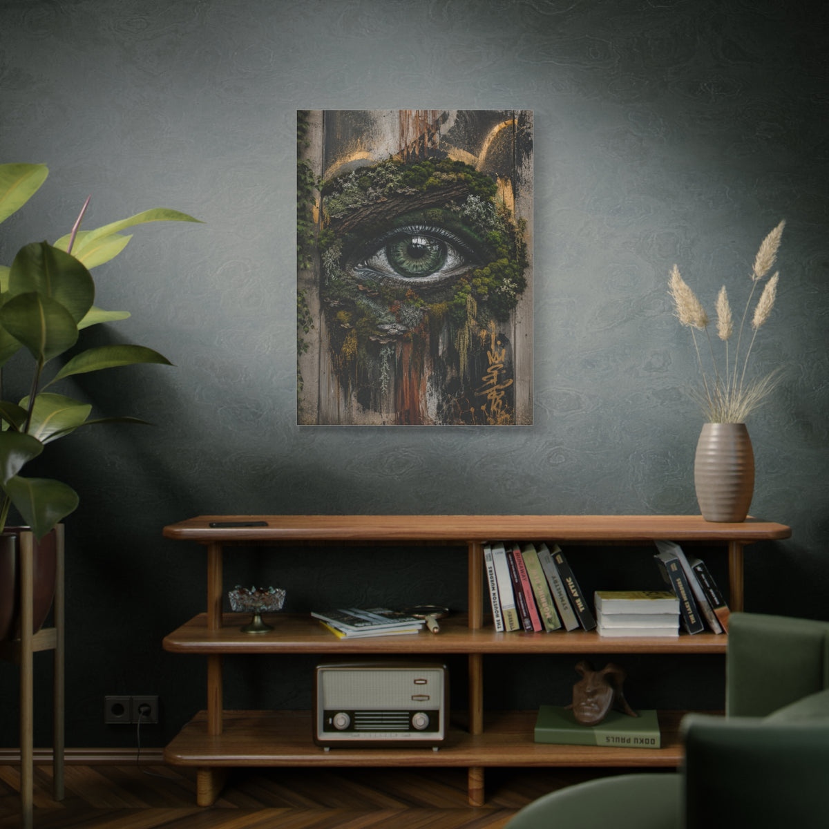 Living Nature Eye Graffiti Street Wall Art & Canvas Print