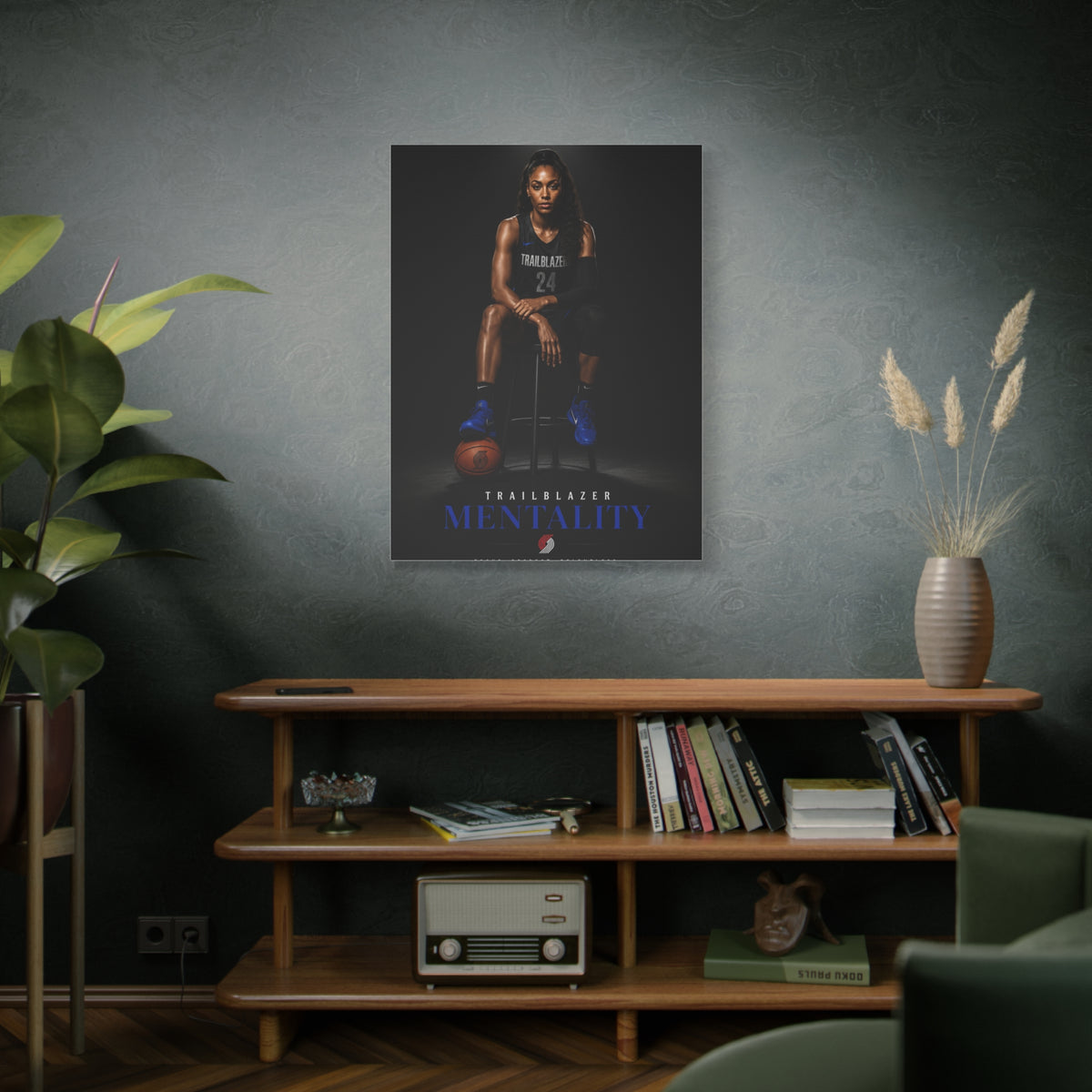 Trailblazer Mentality Women’s Basketball Sports Wall Art & Canvas Print