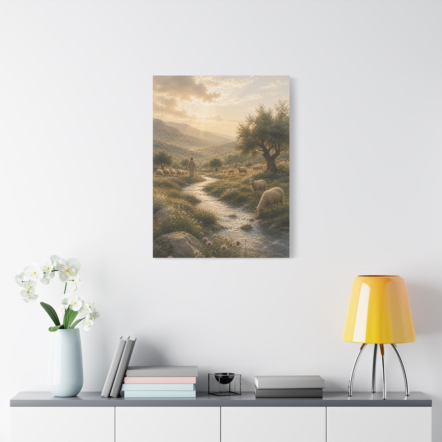 Psalm 23 Shepherd Valley Wall Art & Canvas Print