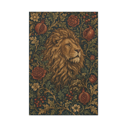 Ornamental Lion Tapestry Heritage Wall Art & Canvas Print
