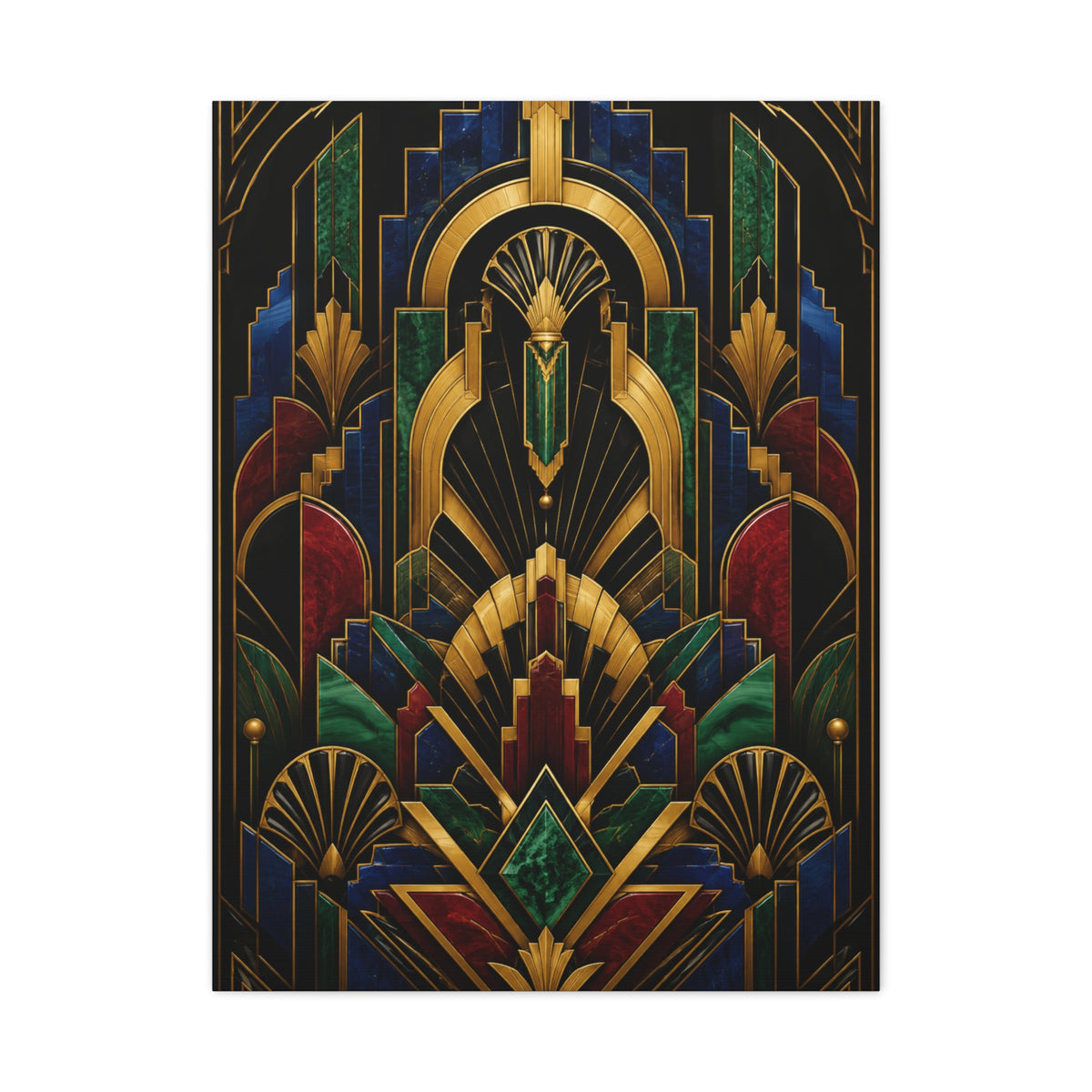 Neo Art Deco Jewel Geometry Wall Art & Canvas Print