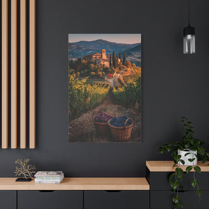 Tuscan Estate Vineyard View Wall Art & Canvas Print