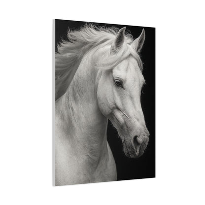 White Horse Fine Art Portrait Wall Art & Canvas Print