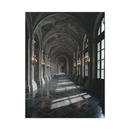 Grand Architectural Corridor Wall Art & Canvas Print