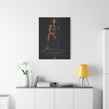 Trailblazer Mentality Women’s Basketball Sports Wall Art & Canvas Print