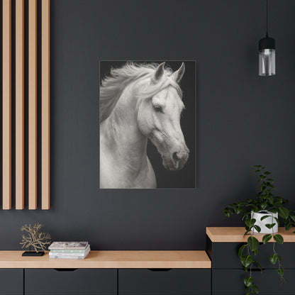 White Horse Fine Art Portrait Wall Art & Canvas Print