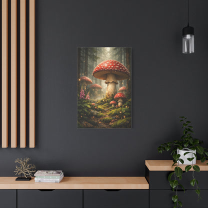 Fantasy Mushroom Forest Panorama Wall Art & Canvas Print