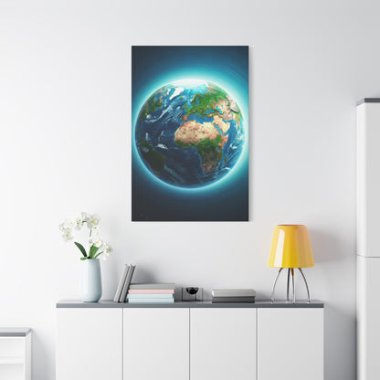 Glowing Earth from Space Wall Art & Canvas Prints