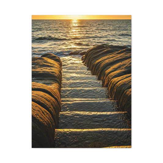 Steps Into the Sea Wall Art & Canvas Prints