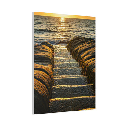 Steps Into the Sea Wall Art & Canvas Prints