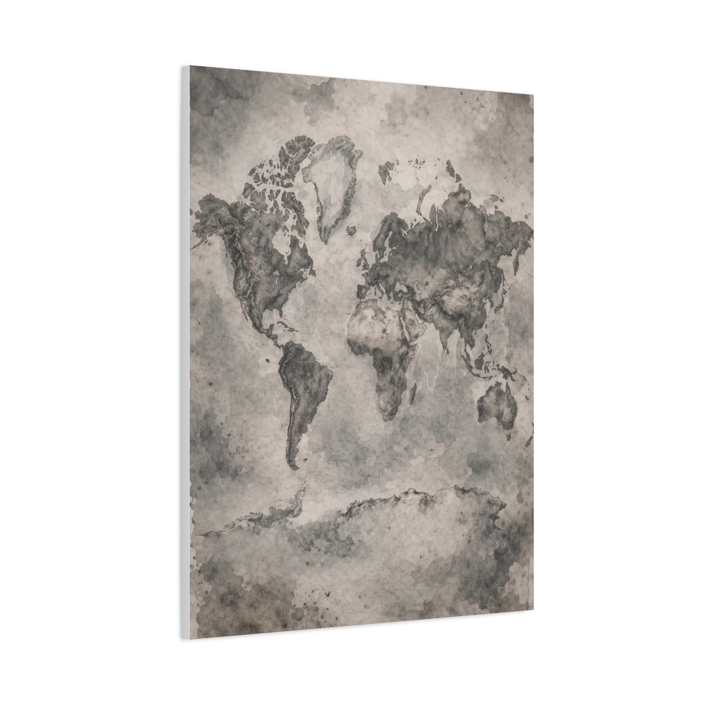 Vintage World Map Wash Wall Art & Canvas Print