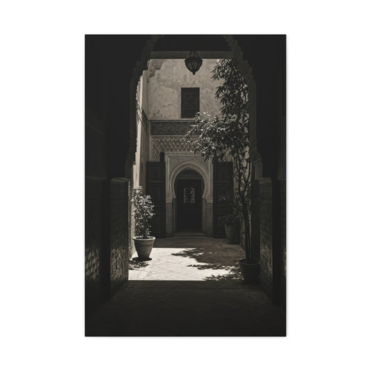 Moorish Courtyard Archway Light Wall Art & Canvas Prints