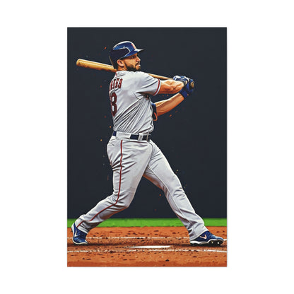 Classic Baseball Batting Stance Wall Art & Canvas Prints