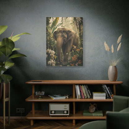Majestic Elephant Jungle Portrait Tropical Wall Art & Canvas Print