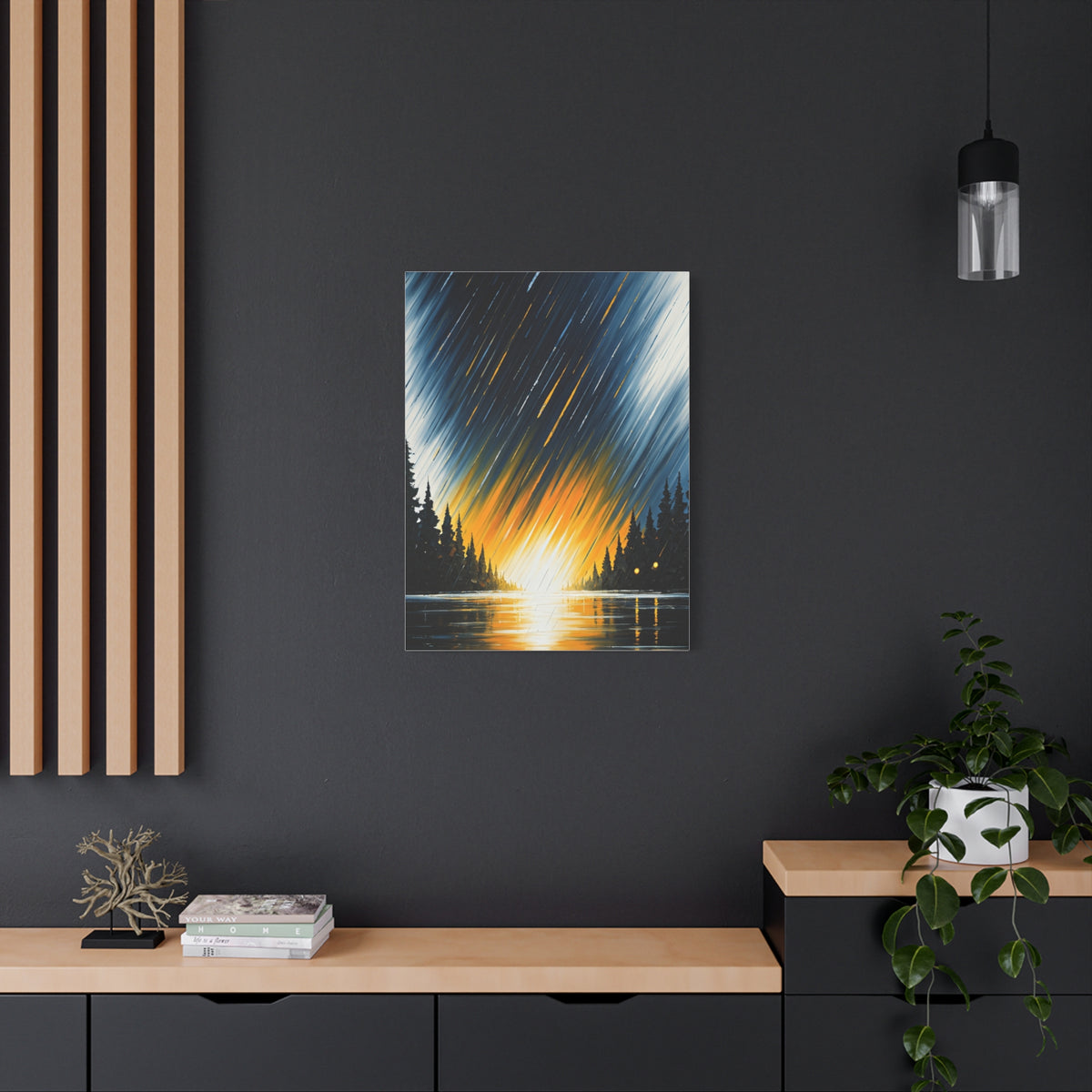 Golden Horizon Forest Landscape Wall Art & Canvas Prints
