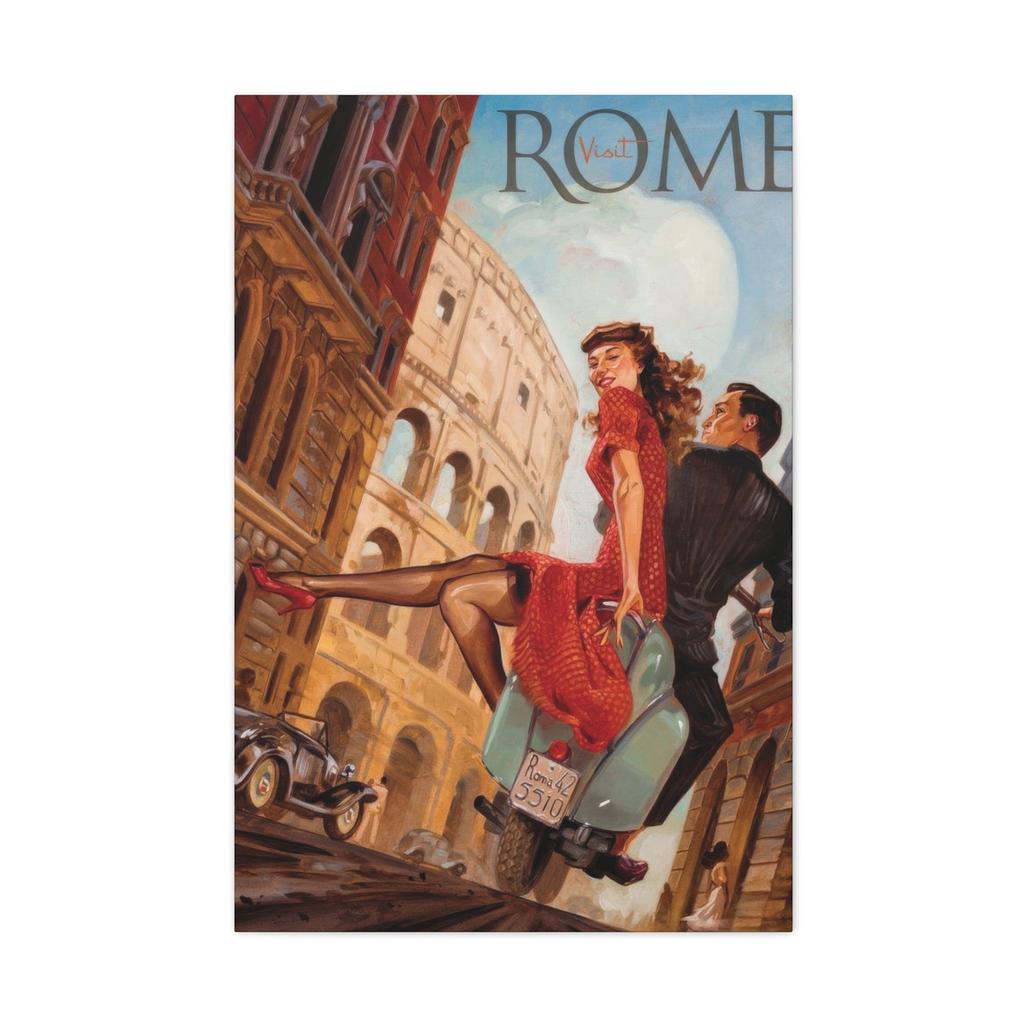 Visit Rome Travel Italy Wall Art & Canvas Prints