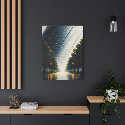 Tree-Lined Light Path Landscape Wall Art & Canvas Prints