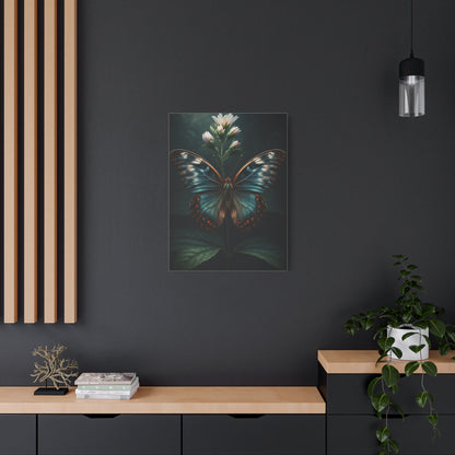 Midnight Blue Garden Butterfly Wall Art & Canvas Prints