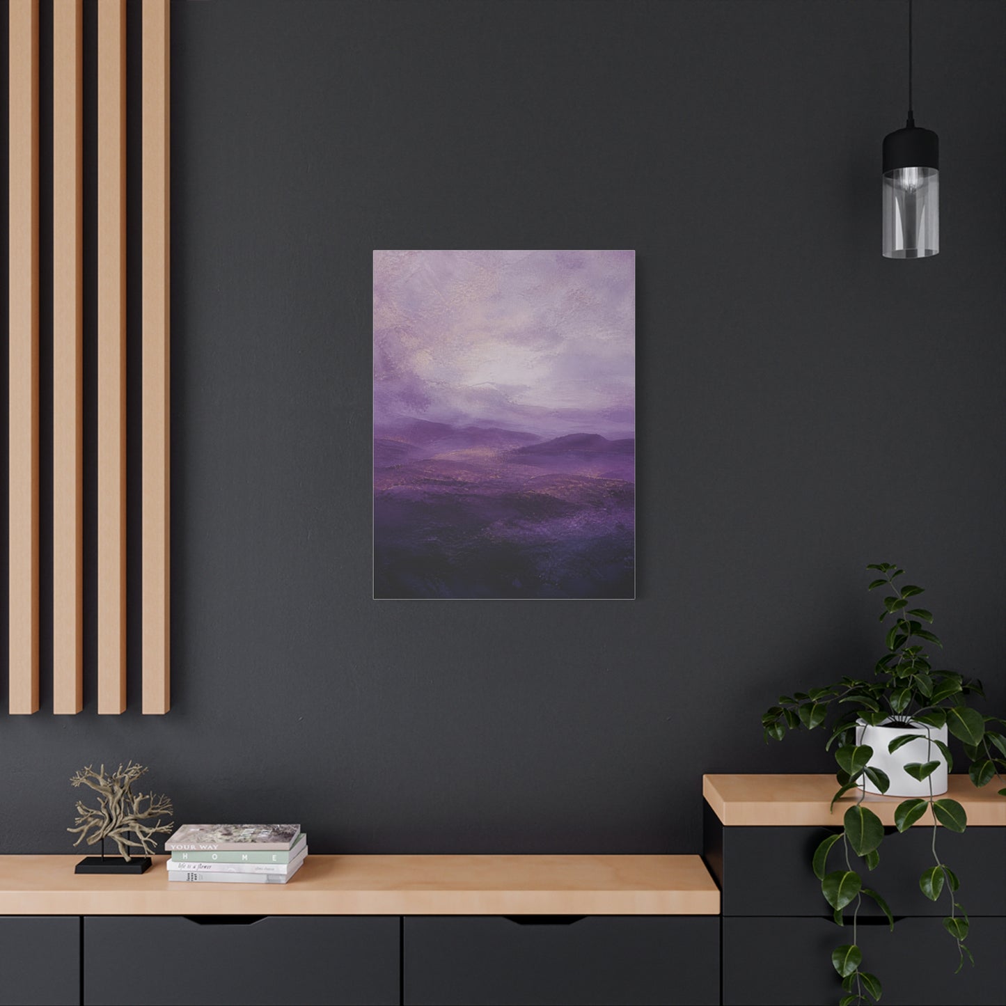 Amethyst Horizon Landscape Wall Art & Canvas Print