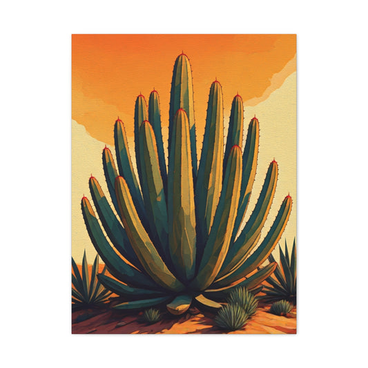 Southwestern Agave Desert Botanical Illustration Wall Art & Canvas Prints