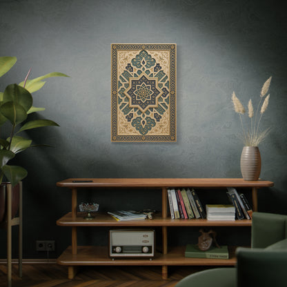 Ornate Islamic Geometric Relief Wall Art & Canvas Print