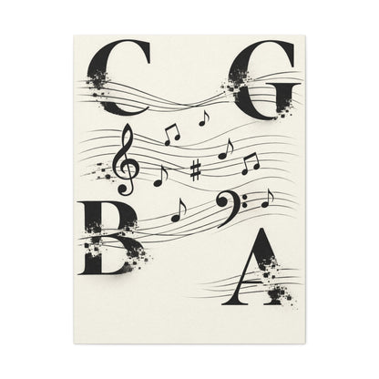 Minimal Music Typography Expression Wall Art & Canvas Print