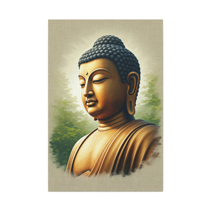 Peaceful Buddha Side Profile Wall Art & Canvas Prints