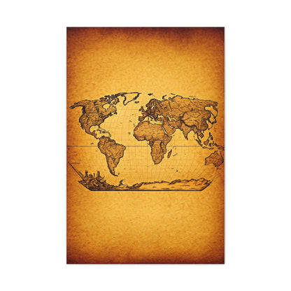 Old World Nautical Map Wall Art & Canvas Prints