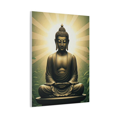 Sunburst Serenity Buddha Meditation Wall Art & Canvas Prints
