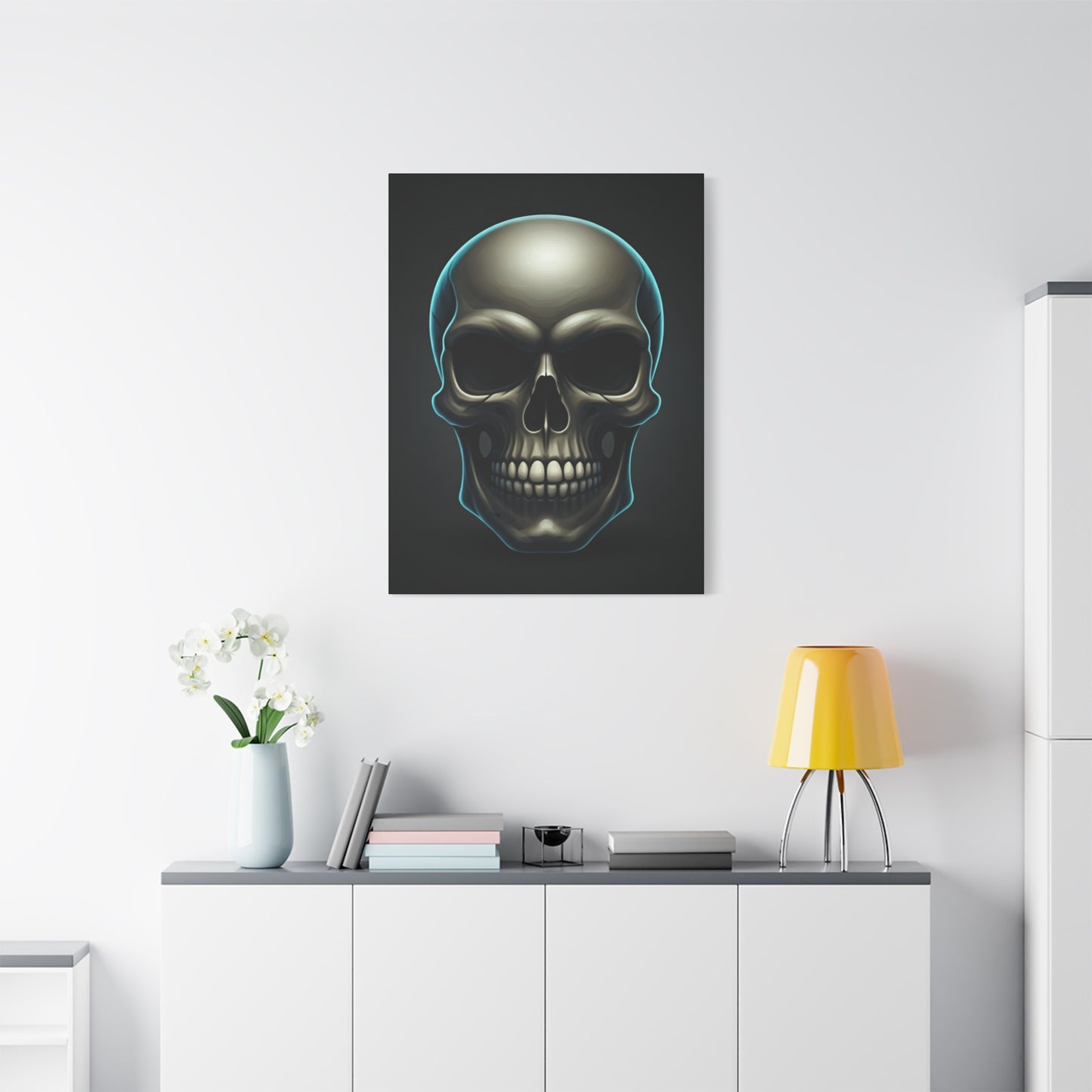 Neon Skull Dominion Wall Art & Canvas Print