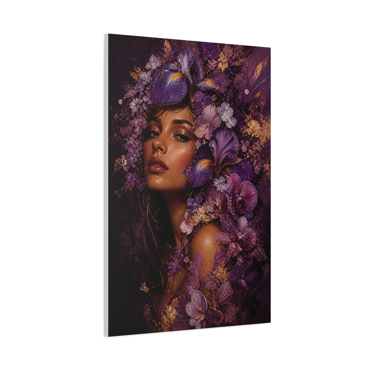 Floral Crown Muse Portrait Wall Art & Canvas Print