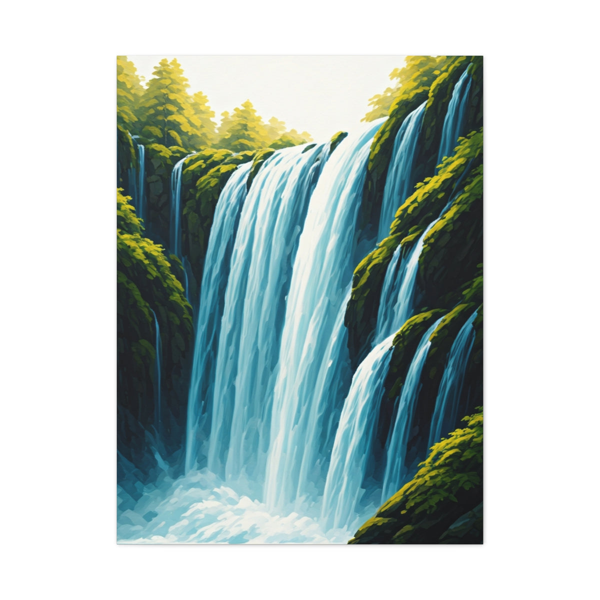 Lush Forest Waterfall Wall Art & Canvas Prints
